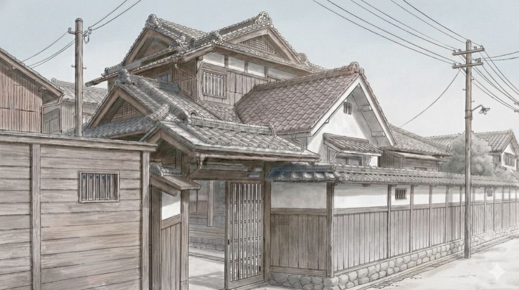 1926年当時の寺西家住宅